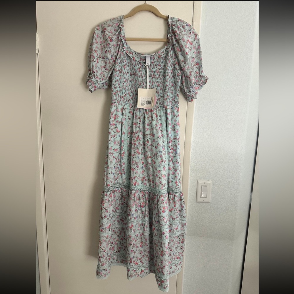 Loveshackfancy x target Celeste floral midi tiered Dress